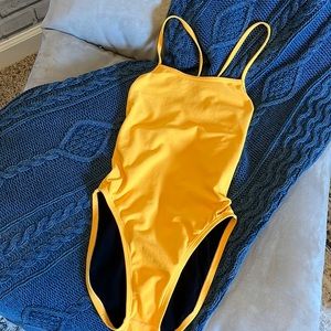 Jolyn Brandon swim onesie in Sz 28 yellow- excellent condition